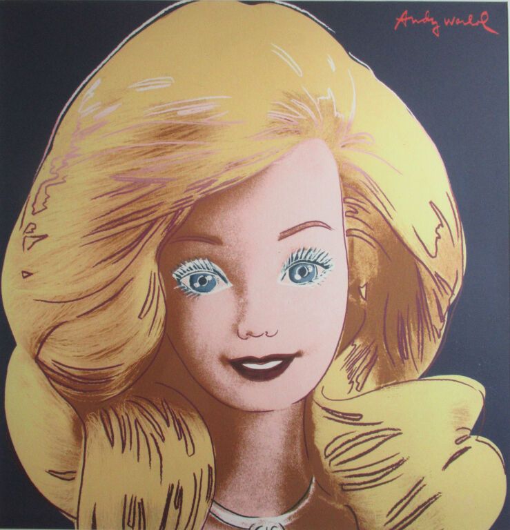 Null Andy Warhol (1928 - 1987) d'après , Barbie, Lithographie offset en couleurs&hellip;