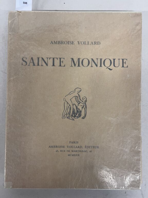 Null VOLLARD (Ambroise) - Sainte Monique. Paris, Amboise Vollard, 1930 ; in-foli&hellip;