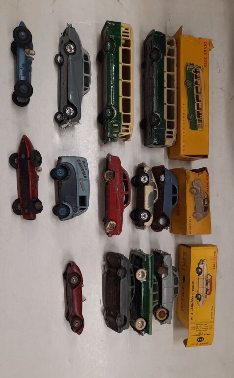 Null Important lot of miniature cars and miscellaneous including DINKY TOYS.