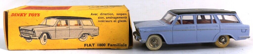 Null Dinky Toys. Fiat 1800 Familiale mit Lenkung, Federung, Innenausstattung und&hellip;