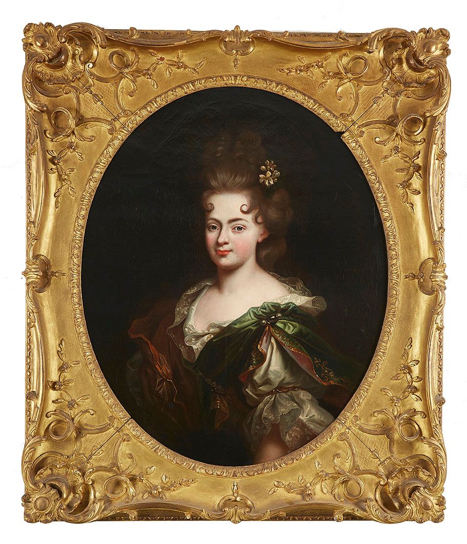 Null French school Beginning of XIXth century Portrait of an elegant woman Oil o&hellip;