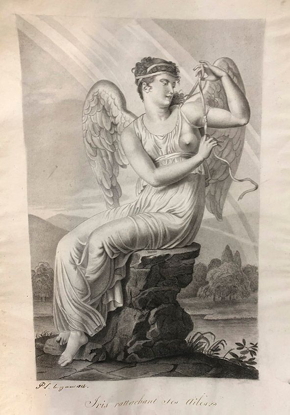 Null Ecole française du début du XIXème siècle Iris rattachant ses ailes, 1812 C&hellip;