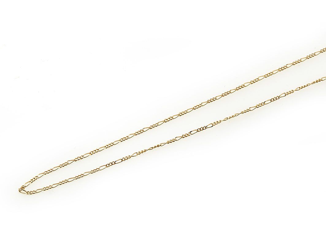 Null 18K (750/°°) yellow gold chain. (Missing clasp ring) Gross weight: 1.2g