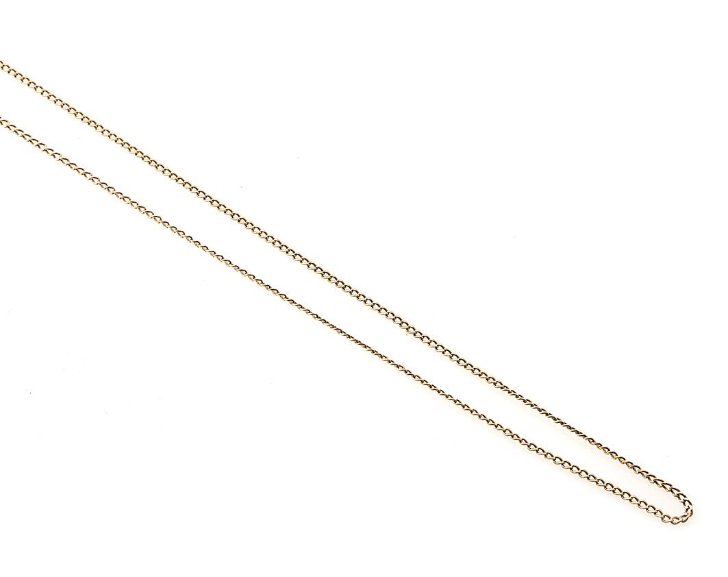 Null 18K（750/°）黄金链。长度：45厘米 毛重：1.9克