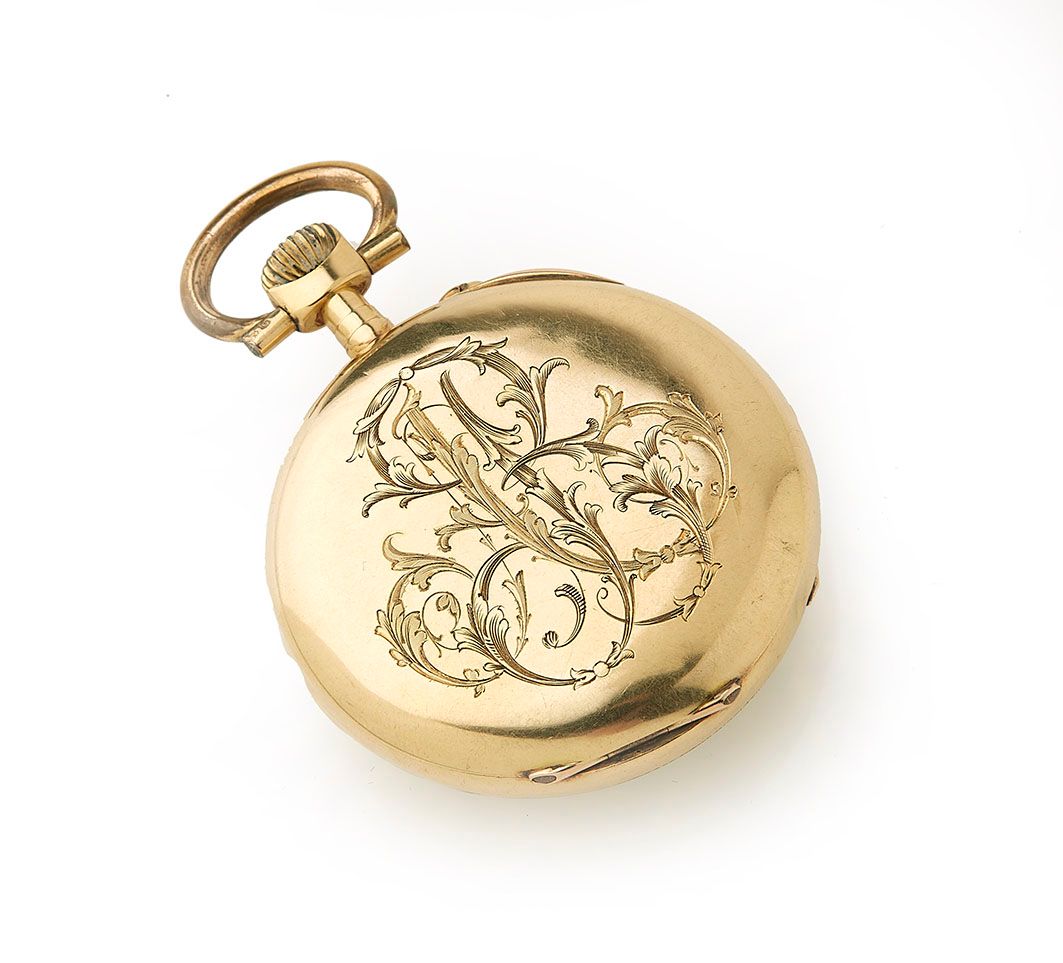 Null Reloj gousset de oro amarillo de 18 quilates (750/°), caja de oro doble. Pe&hellip;