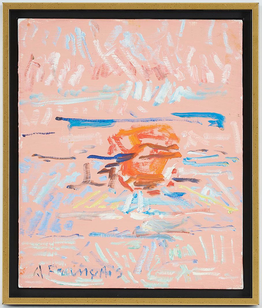 Null Anne FRANÇAIS (1909-1995) Dernier bonsoir Oil on canvas signed lower left, &hellip;
