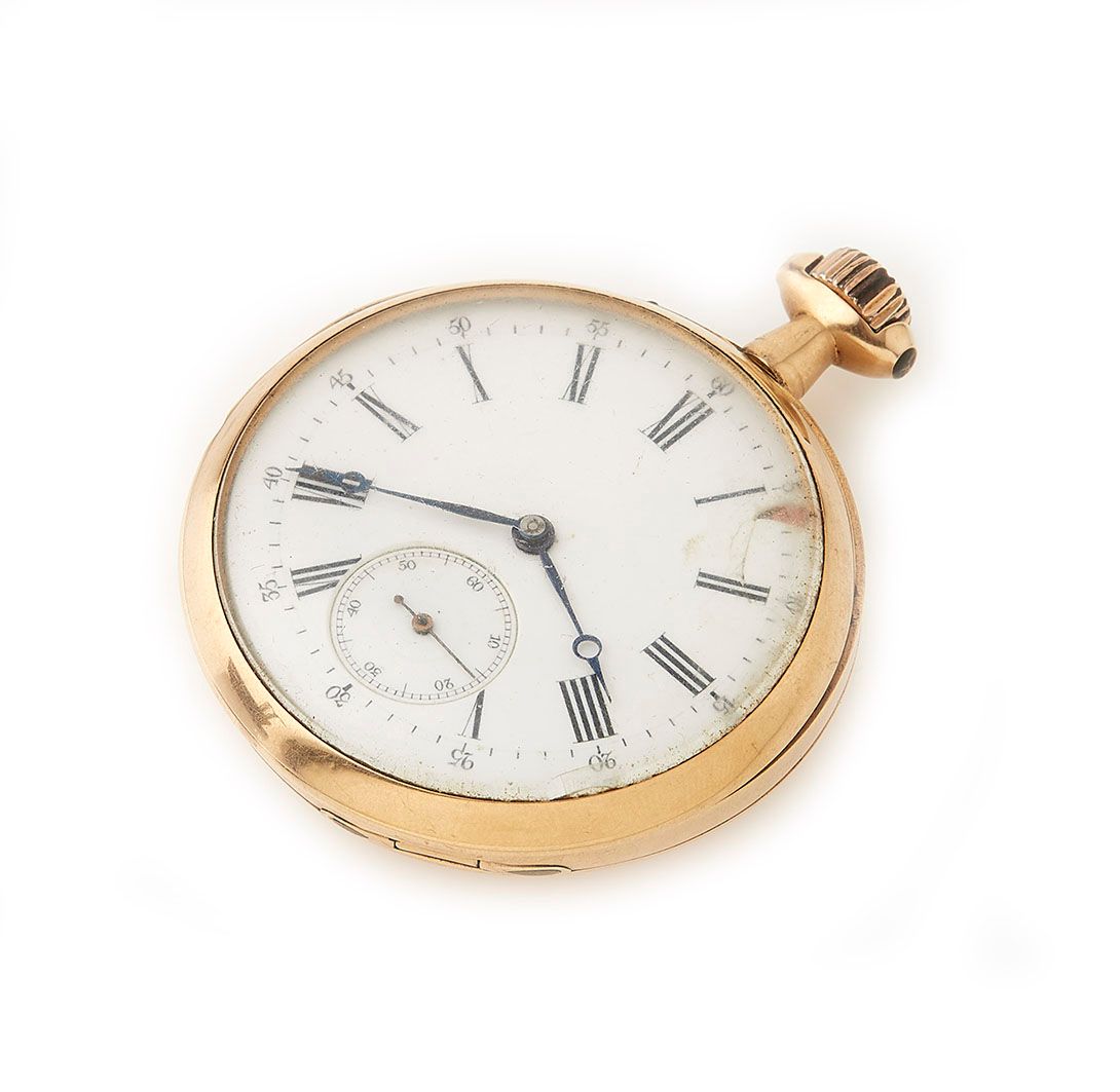 Null Reloj gousset de oro amarillo de 18 quilates (750/°), doble cazoleta de oro&hellip;