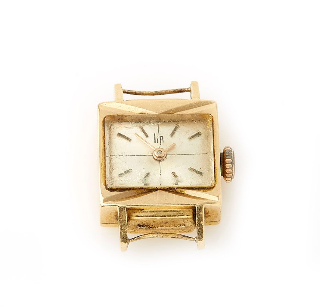 Null Watch case in 18K yellow gold (750/°°). Gross weight : 7.8g