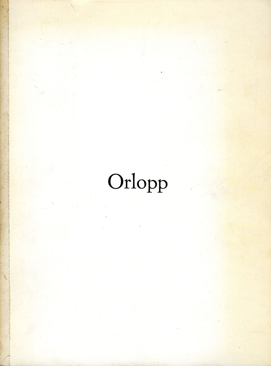 Null Libro d'arte, Galerie Carsten Greve, Orlopp, 1976 Edizione di 500. Strappo &hellip;