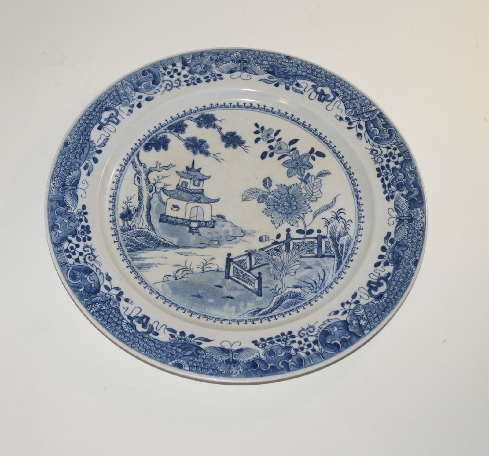 Null Blauweißer Teller in chinesischem StilSamson-Manufaktur, D. 35 cm, H. 2,8 c&hellip;