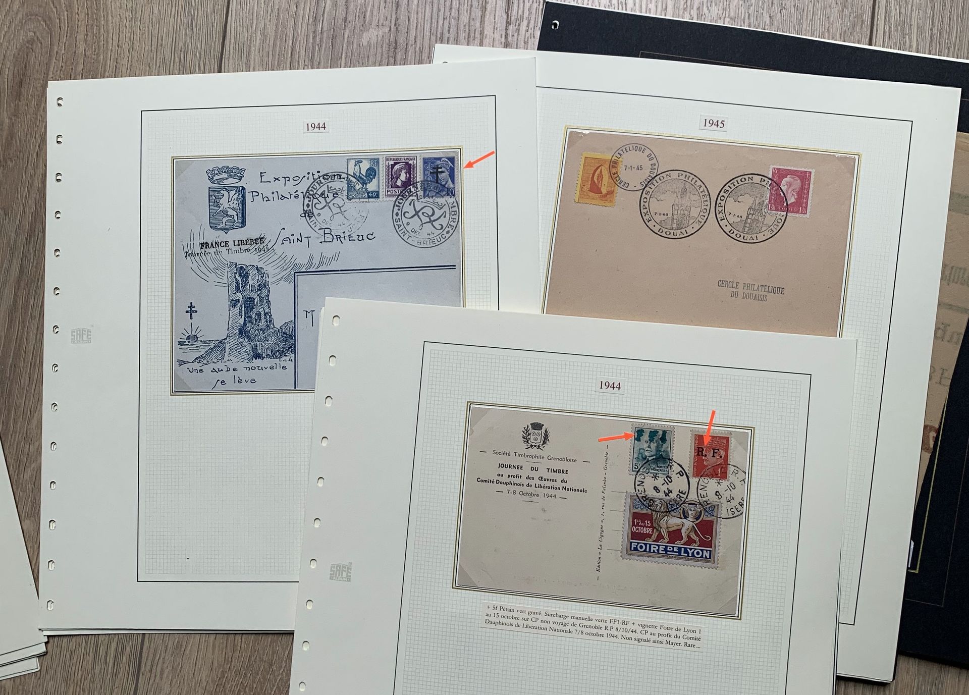 Null 1件 关于1914年至1970年法国集邮展览的专门收藏品，包括块状物、入场券、小图案、信件、展览邮票、艺术家的样张、纪念品，包括几个Pexip。非常具&hellip;