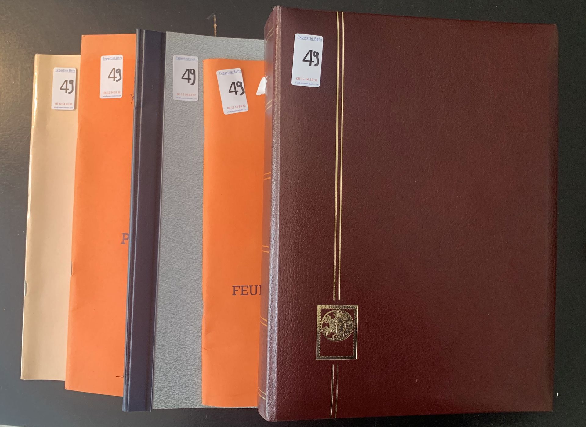 Null 5 TAAF binders Francs + € period, including complete plates. **/*