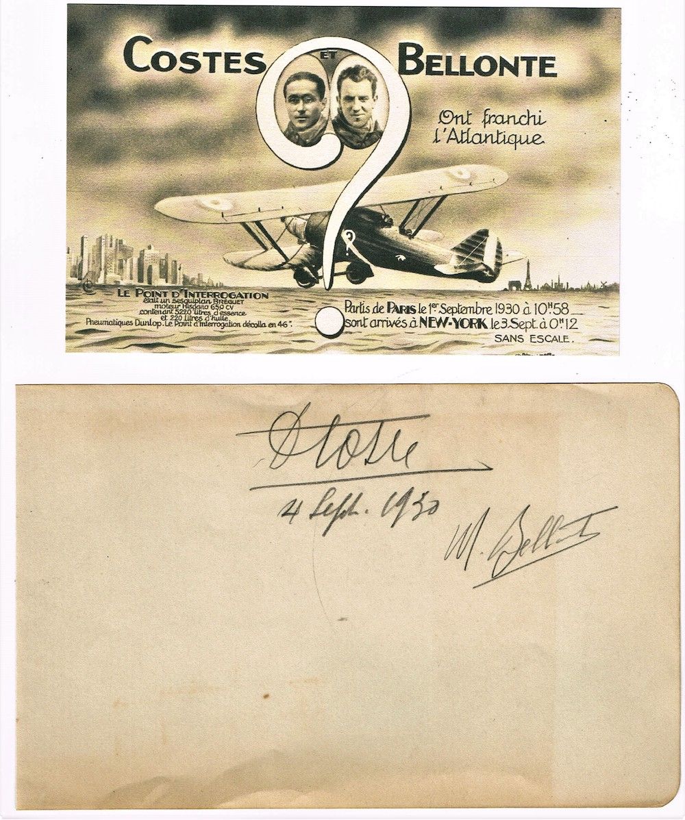Null 46 - AVIATION. COSTES & BELLONTE. Les aviateurs Dieudonné Costes (1892-1973&hellip;