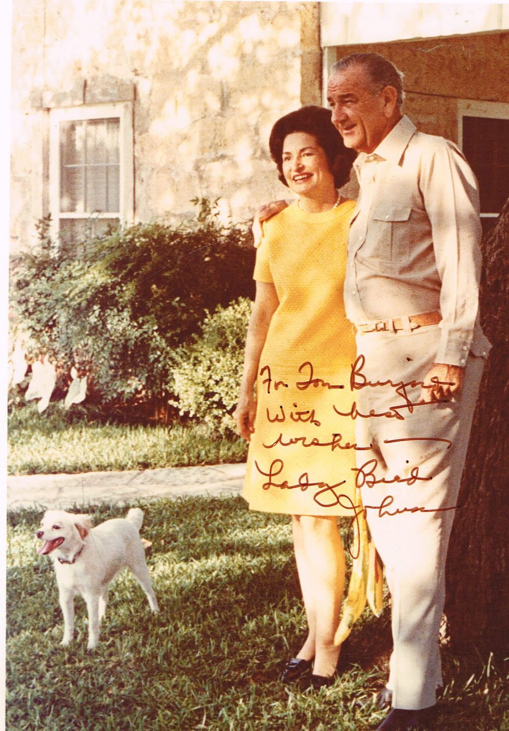 Null 62 - 克劳迪娅-伯德-约翰逊（1912-2007），1963年至1969年的美国第一夫人。70年代的原始复古照片，有她的亲笔签名（12.5 x 1&hellip;