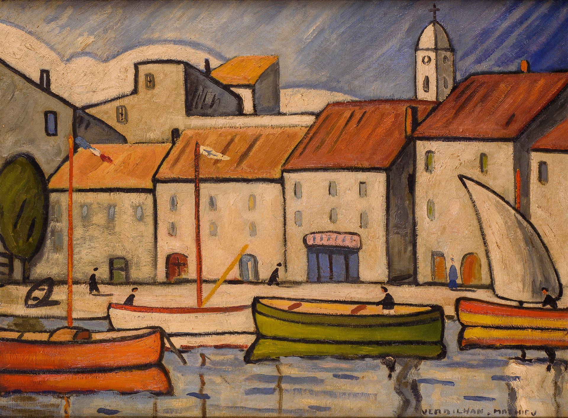 Null Louis Mathieu VERDILHAN (1875 - 1928) Port de Cassis

Öl auf Leinwand signi&hellip;