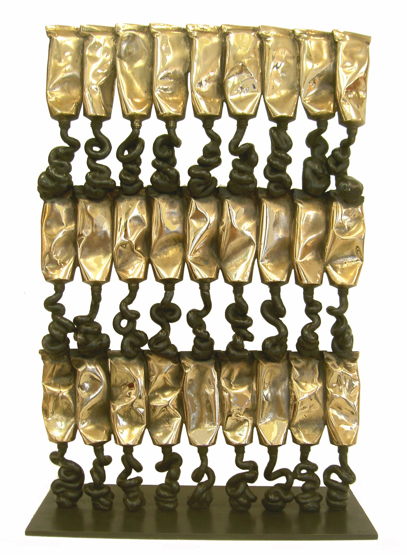 Null 阿尔曼(1928-2005)

对牛顿的挑战, 2004

双层黑色和金色铜锈的青铜，有签名和编号的有100+XXX份 44 x 30 x 12厘米
&hellip;