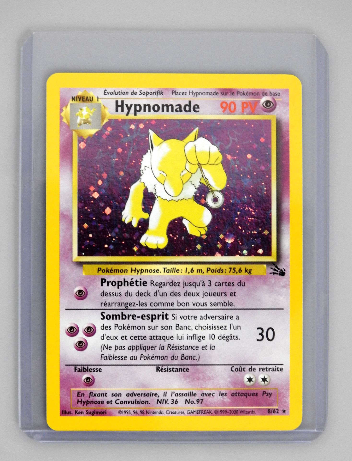 Null 
HYPNOMADE 




Bloc Wizards Fossile 8/62




Carte pokémon en superbe état
