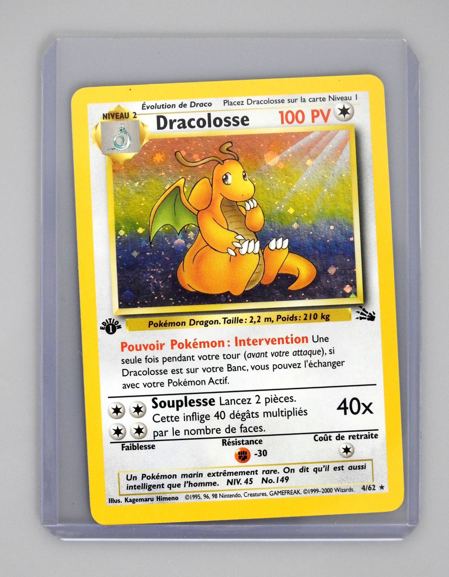 Null DRACOLOSSE Ed 1

Assistenten Fossilienblock 4/62

Pokémon-Karte in hervorra&hellip;