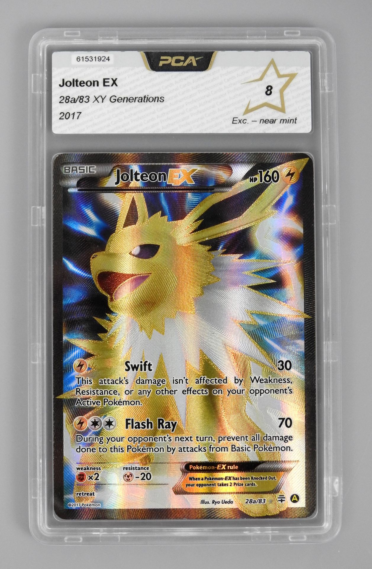 Null JOLTEON EX

Block XY Generations 28a/83 US

Pokémon card rated PCA 8/10
