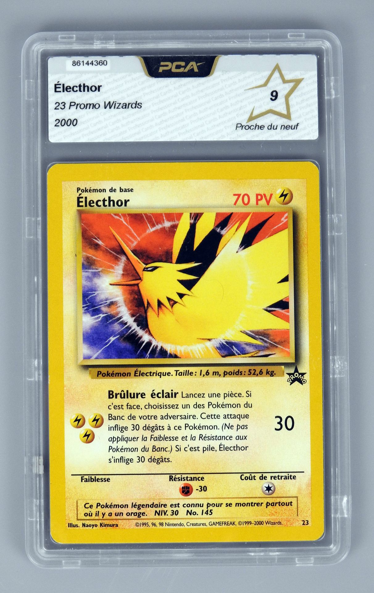 Null ELECTHOR Promo

Wizards 23 Block

Pokemon card rated PCA 9