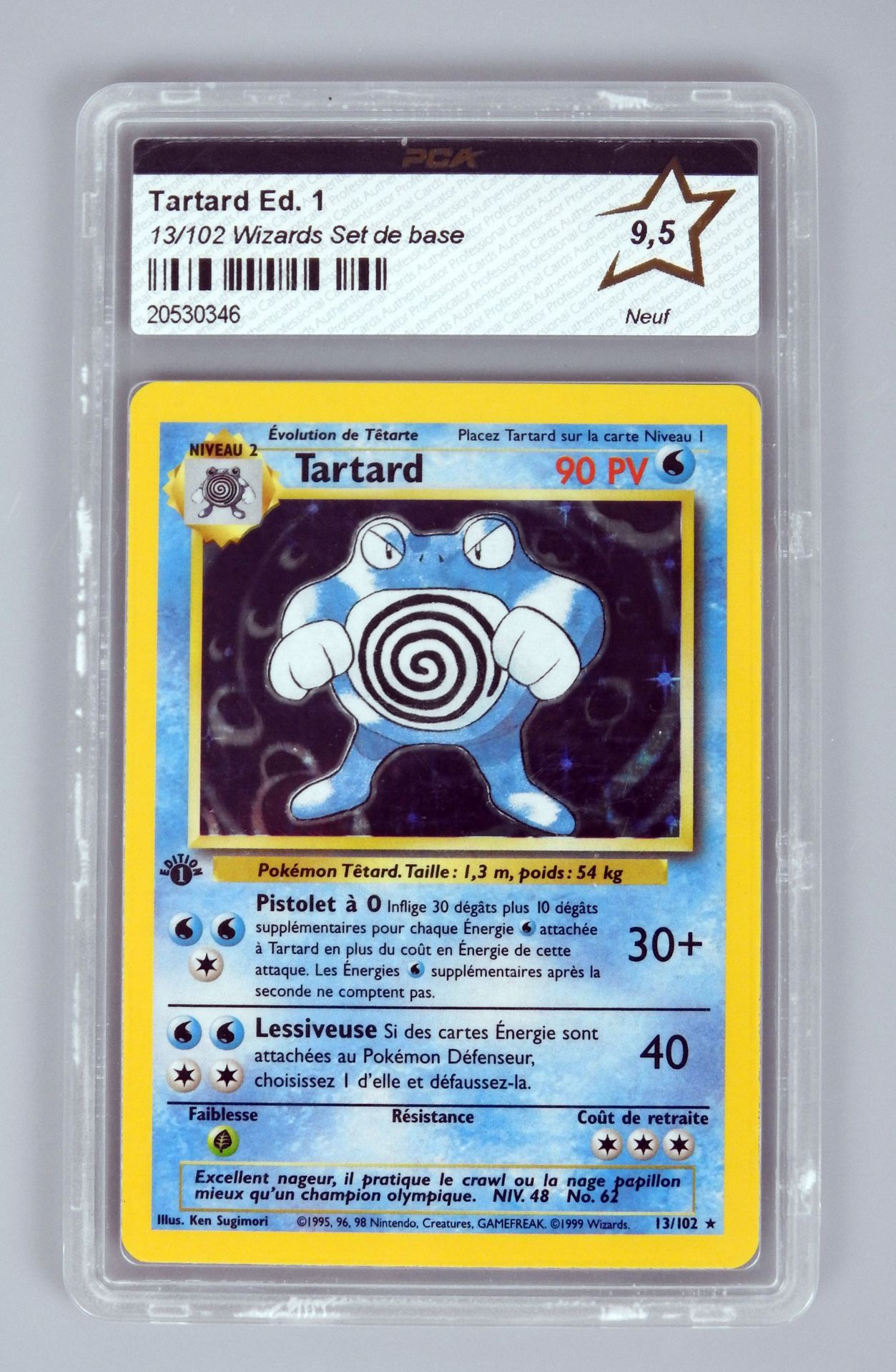 Null 
TARTARD Ed 1

Wizards Block Basic Set 13/102

Pokémon card with small rubb&hellip;