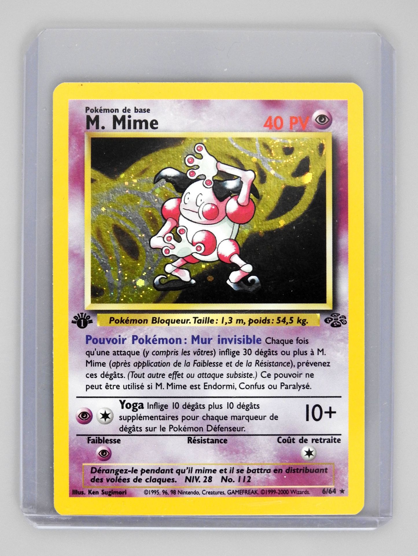 Null M MIME Ed 1

Wizards Jungle 6/64 block

Pokemon card in great condition