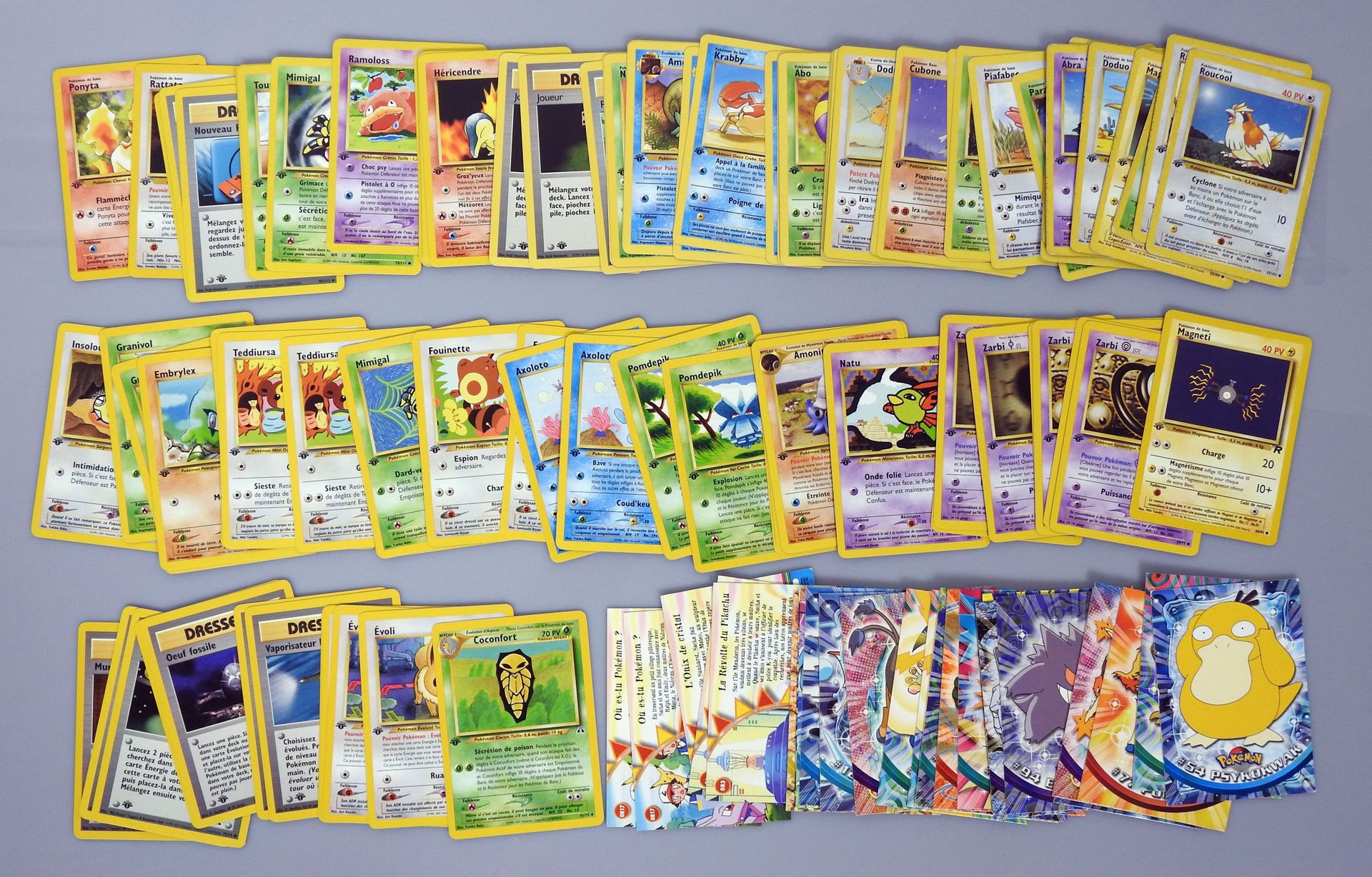 Null WIZARDS BLOCK

Set of about 85 pokemon cards mainly in FR version, in editi&hellip;