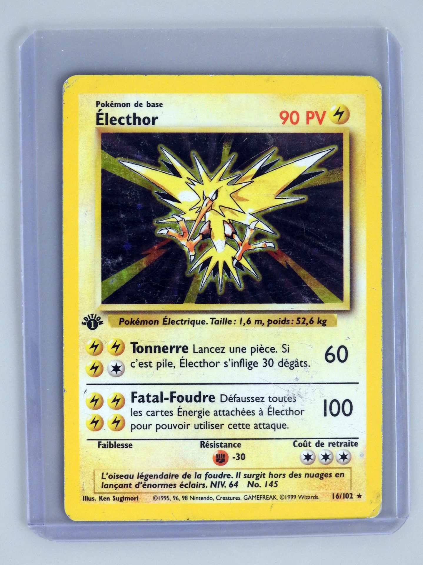Null ELECTHOR Ed 1

Wizards Block Basic Set 16/102

Pokemon card with rubbing, s&hellip;