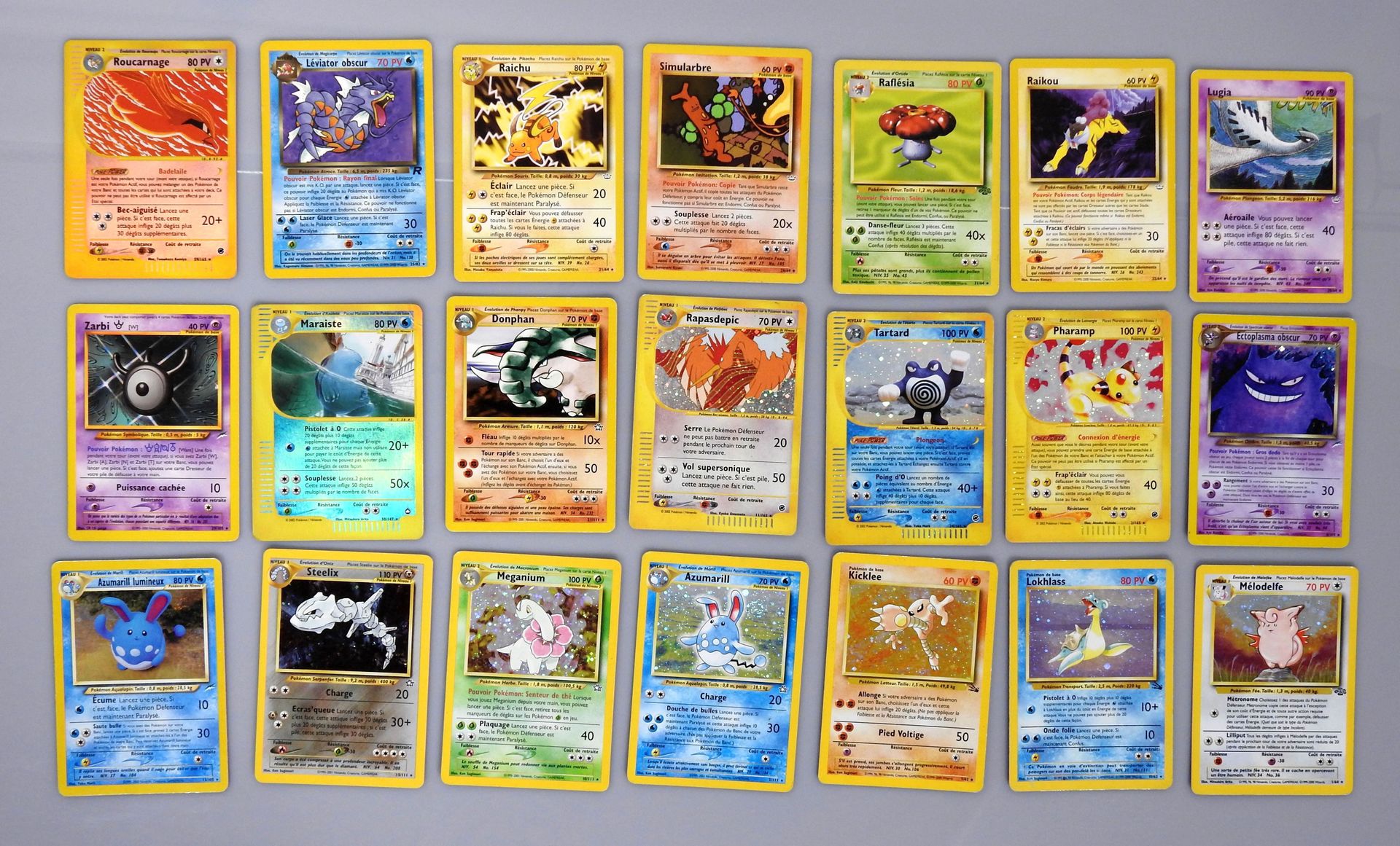 Null WIZARDS BLOCK

Very nice set of 21 rare cards including 11 holos cards (inc&hellip;