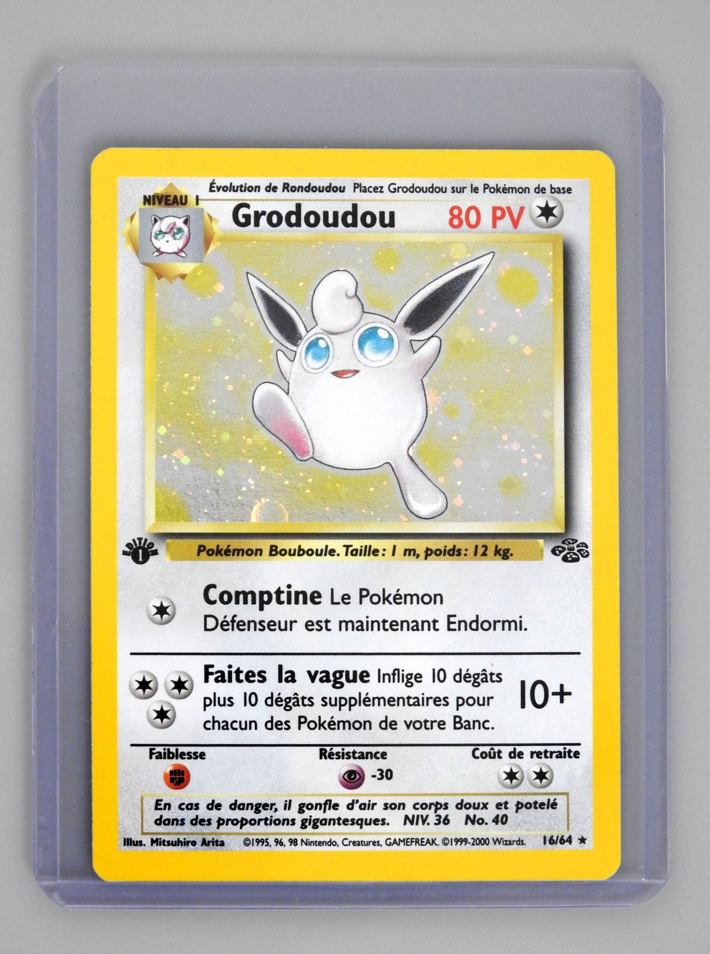 Null GRODOUDOU Ed 1

Wizards Jungle Block 16/64

Pokemon card in great condition
