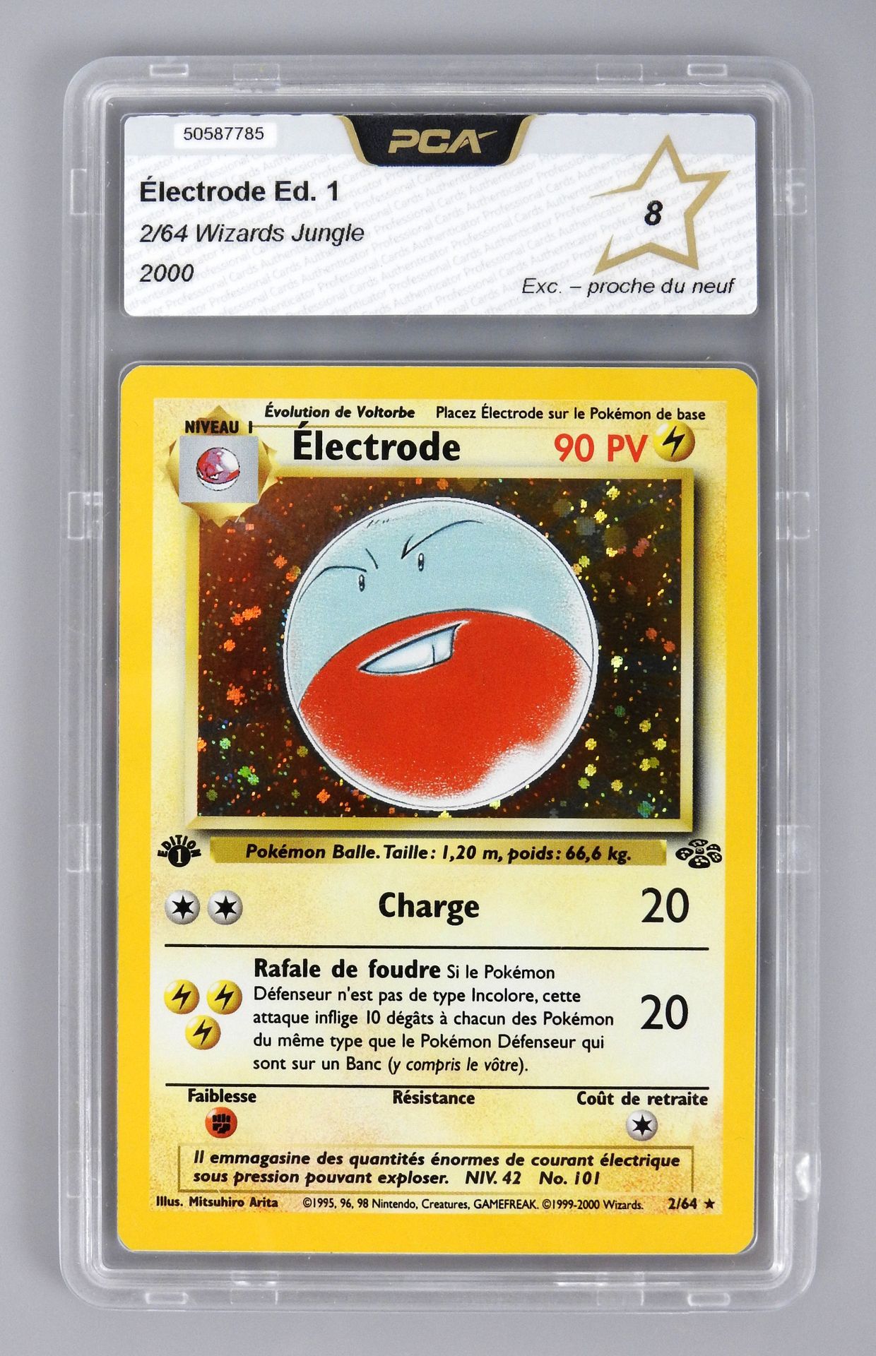 Null ELECTRODE Ed 1

Wizards Jungle Block 2/64

Pokémon card rated PCA 8/10