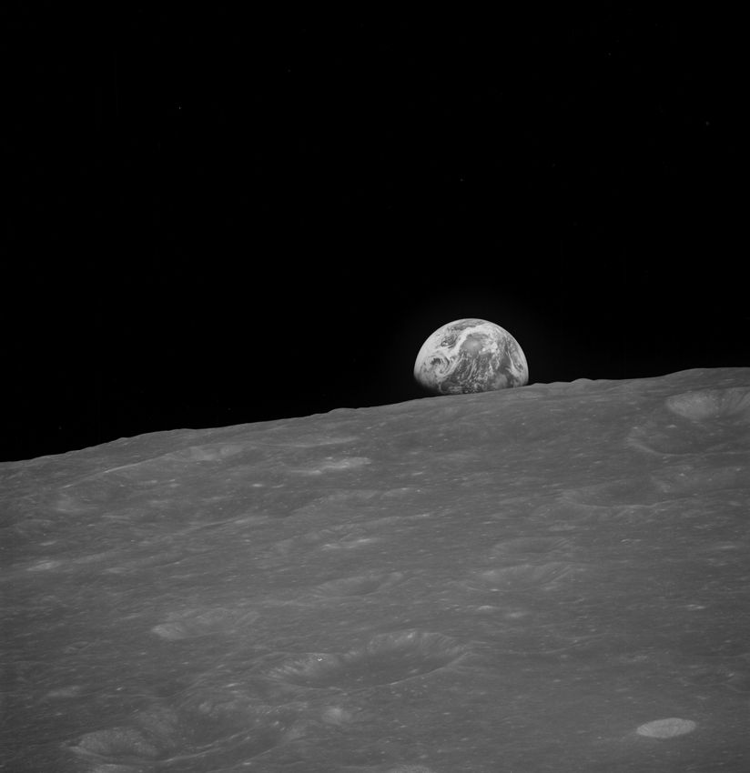 NASA Nasa. GRAND FORMAT. Photographie historique de la Mission APOLLO 8 qui fut &hellip;