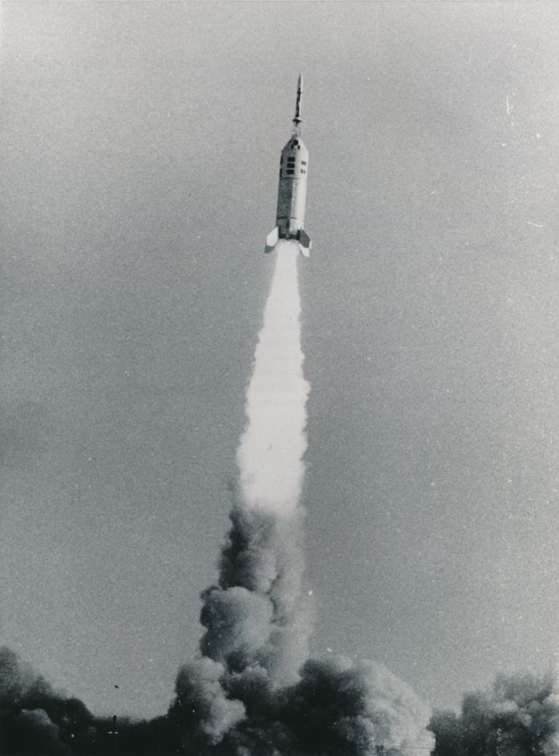 NASA Nasa. Fusée Apollo LITTLE JOE. Sur la base de White Sands au nouveau Mexiqu&hellip;