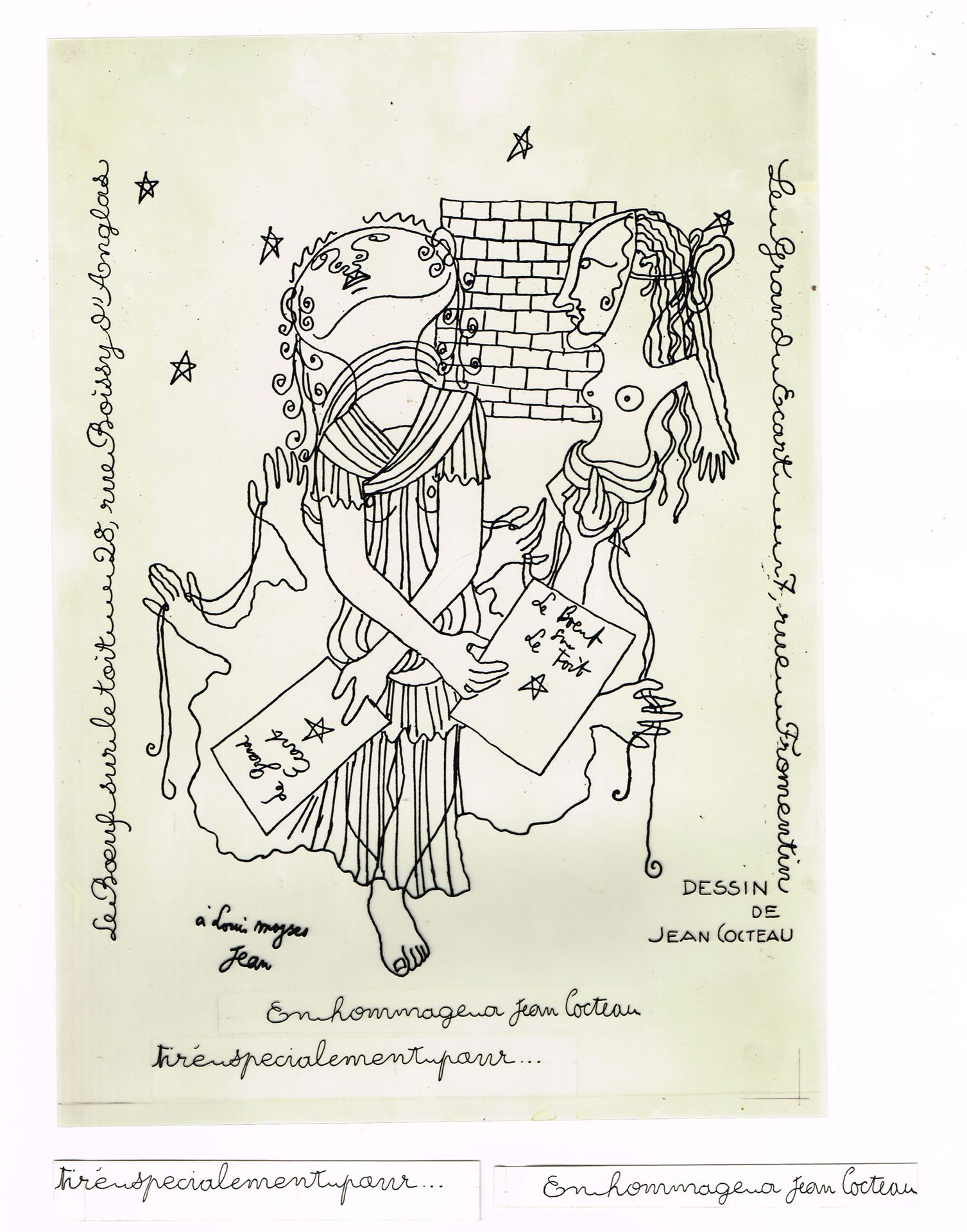 Null Jean COCTEAU (1889-1963), poet, draughtsman, playwright and film-maker: pri&hellip;