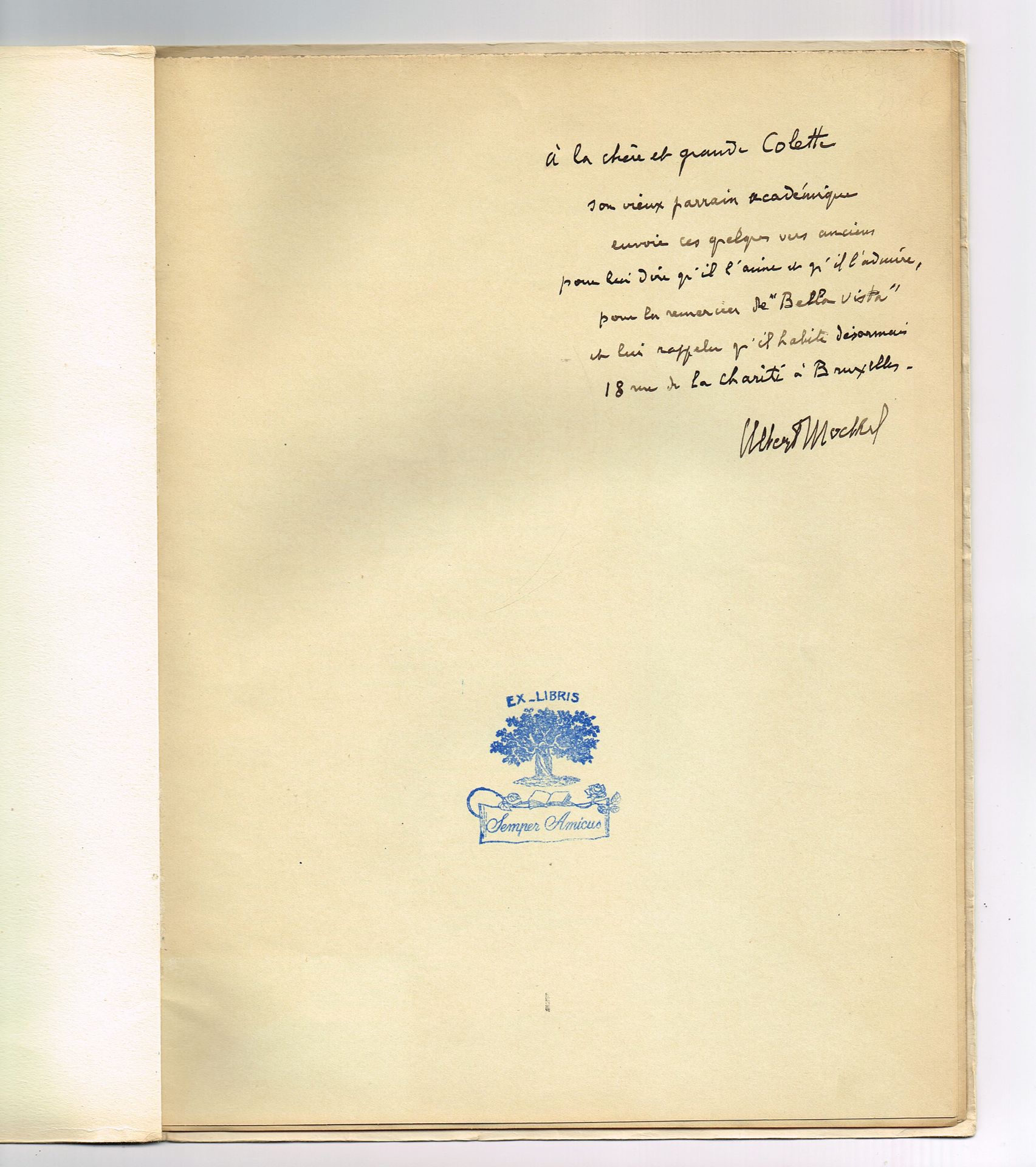 Null [COLETTE] - Albert MOCKEL (1866-1945), belgischer symbolistischer Schriftst&hellip;