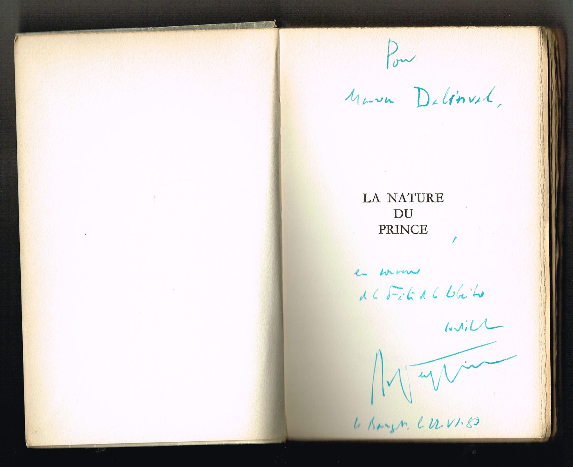 Null 罗杰-佩雷菲特（1907-2000），作家和外交官：《王子的本性》，Flammarion 1963年，EO，130本中的1本，牛皮纸质地，平装213页&hellip;