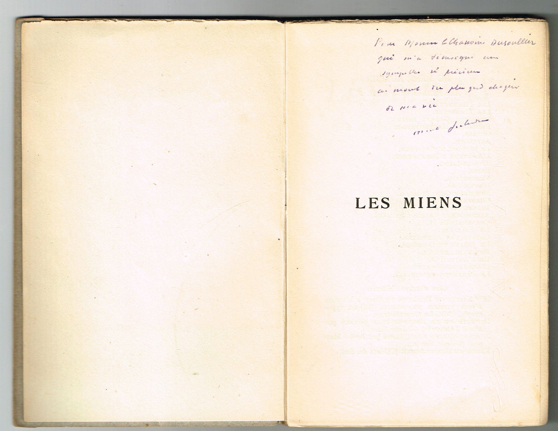 Null Marcel JOUHANDEAU (Guéret 1888-1979), writer : " Les Miens ", Gallimard 194&hellip;