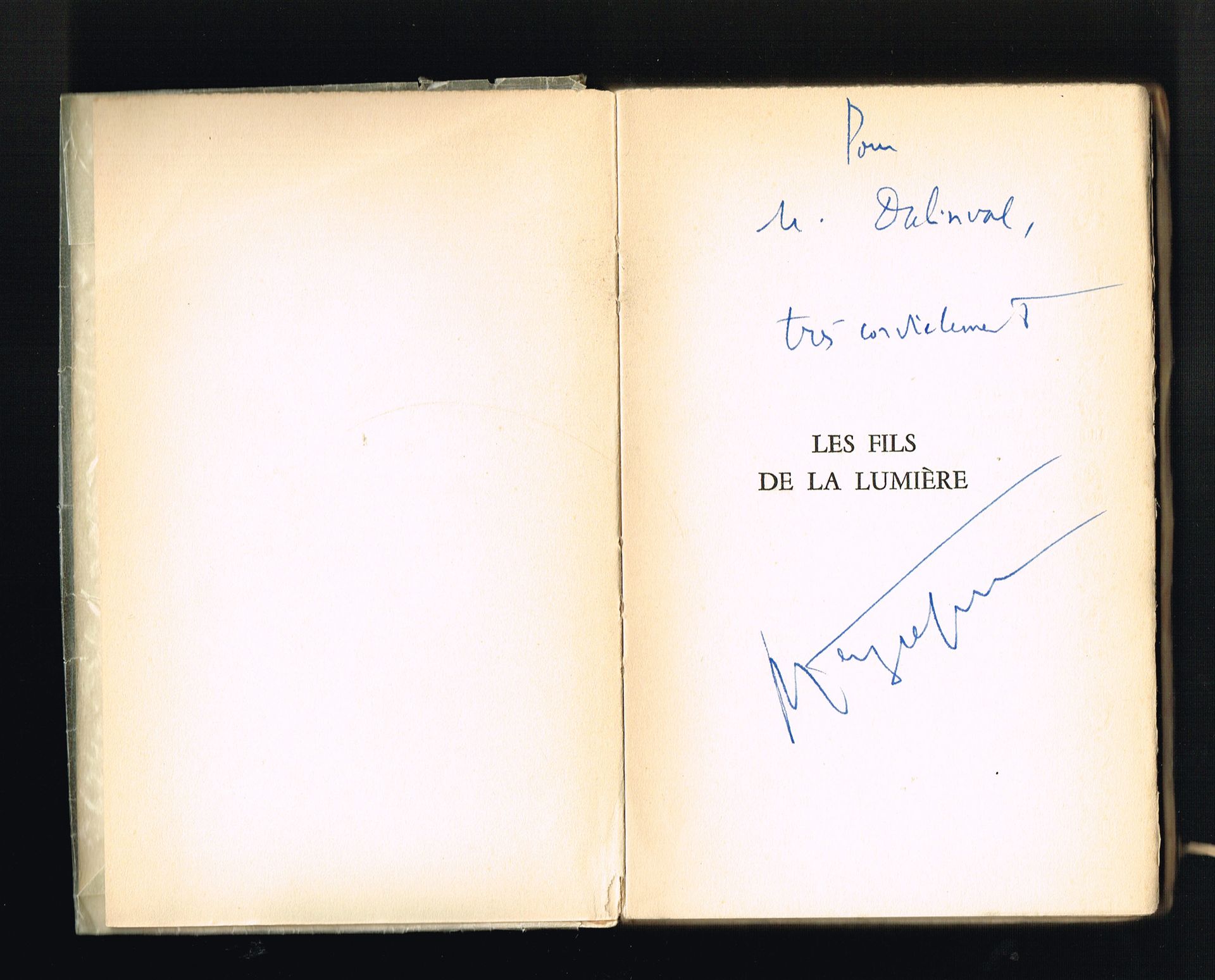 Null 罗杰-佩雷菲特（1907-2000），作家和外交官：《Les Fils de la Lumière》，Flammarion 1961年，EO，牛皮纸版&hellip;