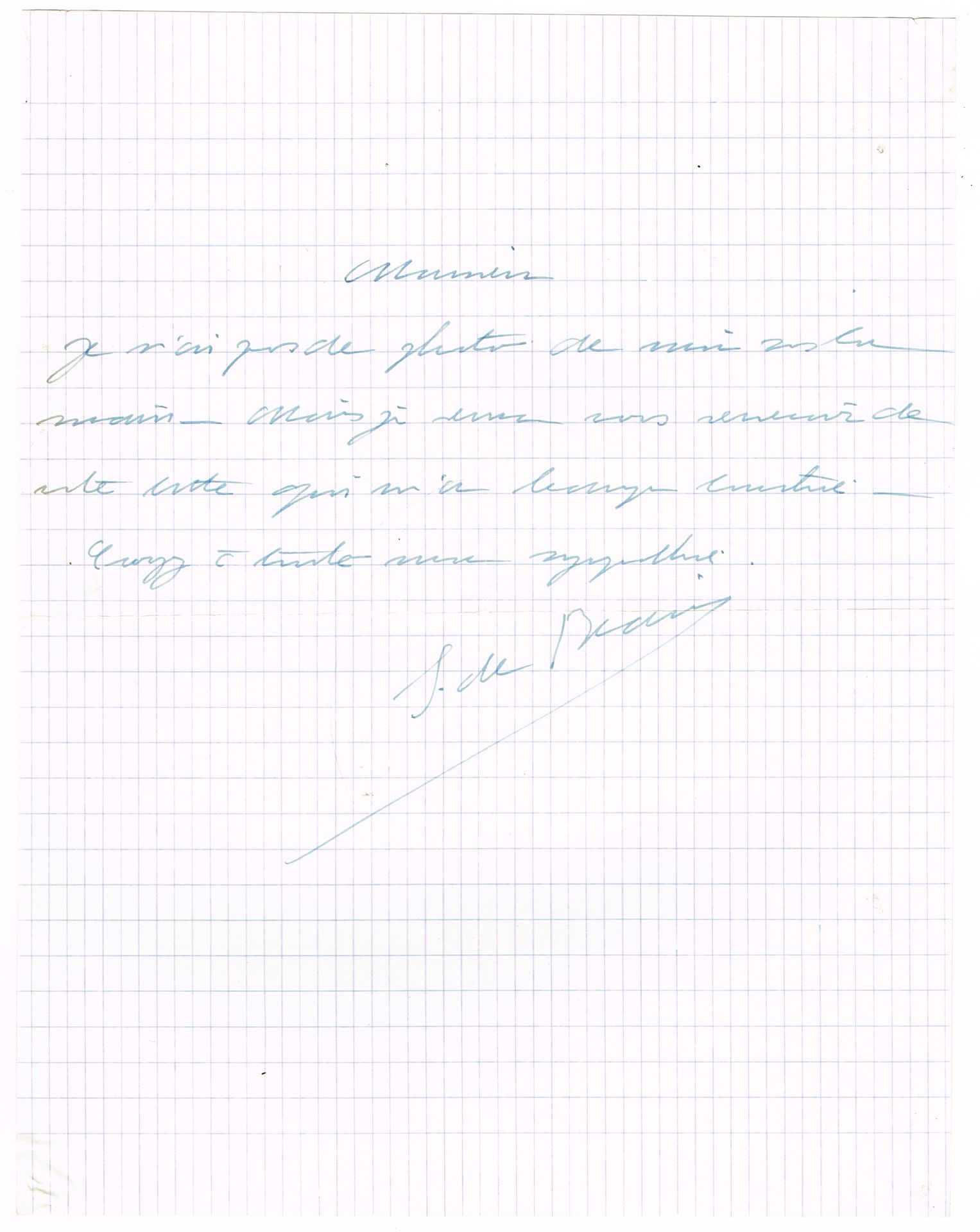 Null Simone de BEAUVOIR (1908-1986), philosopher and novelist: Autograph letter &hellip;