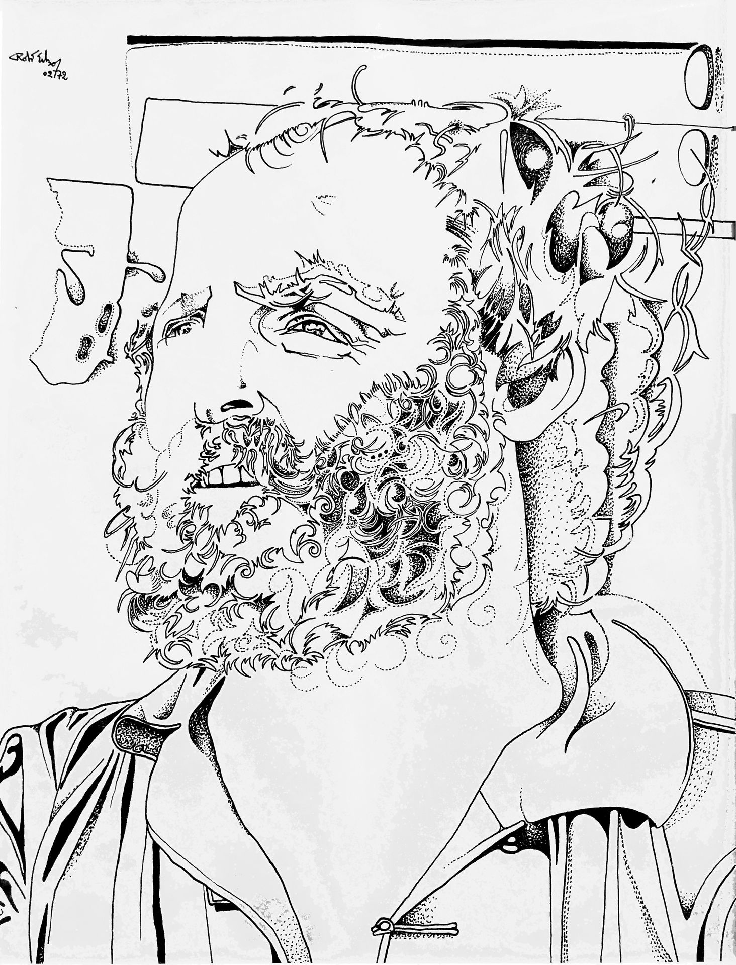 Robert EREBO (né en 1945) Portrait of César, 1972
Ink on paper
Signed and dated &hellip;