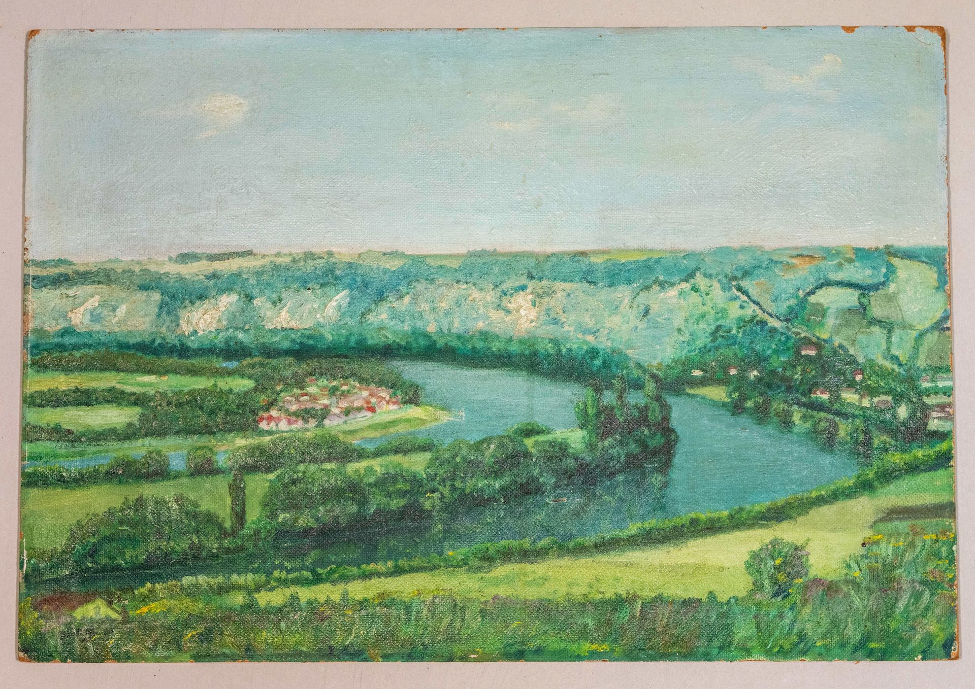 Null PAINTING. BOUCLES DE LA SEINE between the towns of MOISSON (Yvelines) and V&hellip;