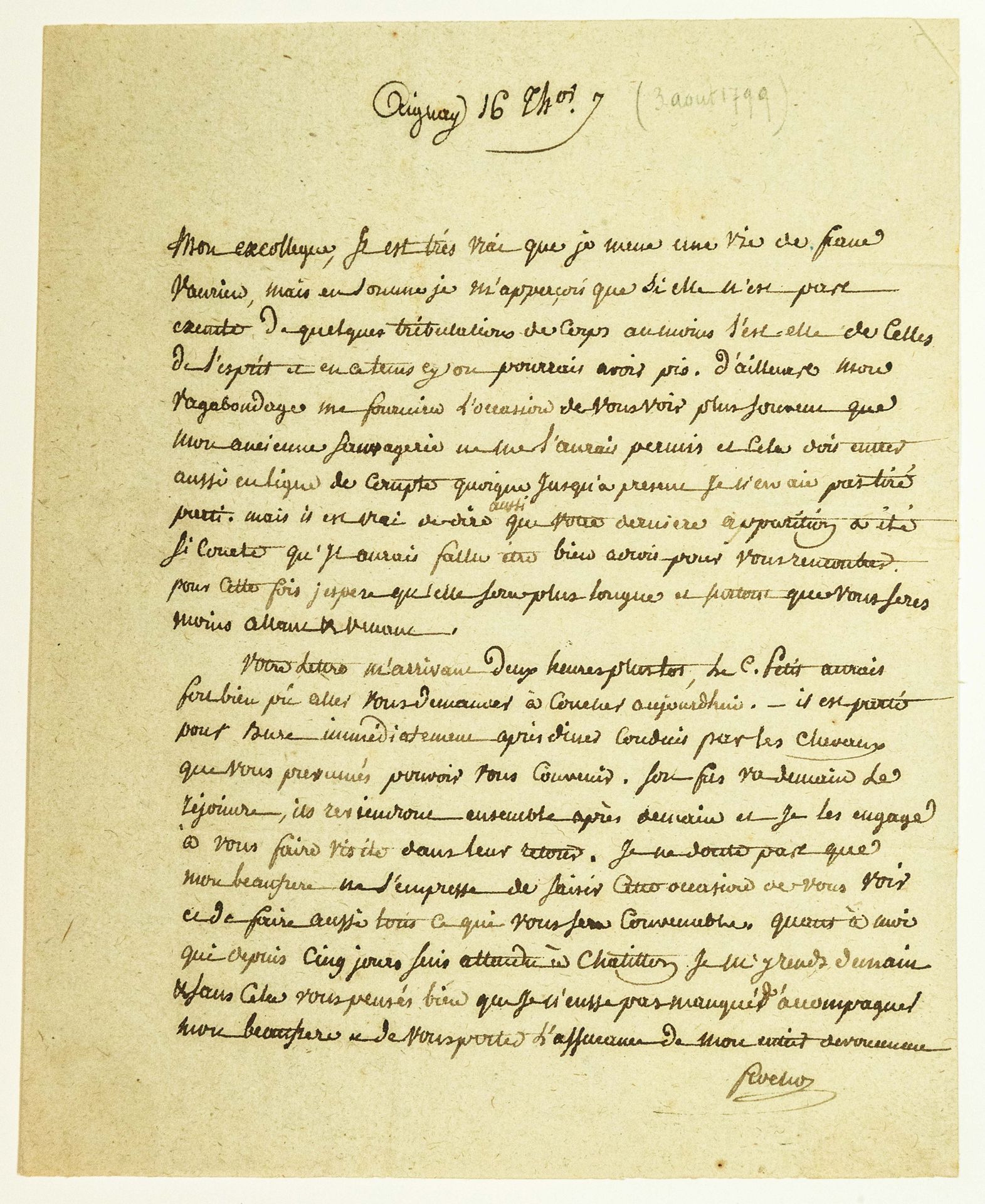 Null CÔTE D'OR. 1799. FROCHOT (Nicolas-Thérèse-Benoist, comte) Abgeordneter des &hellip;