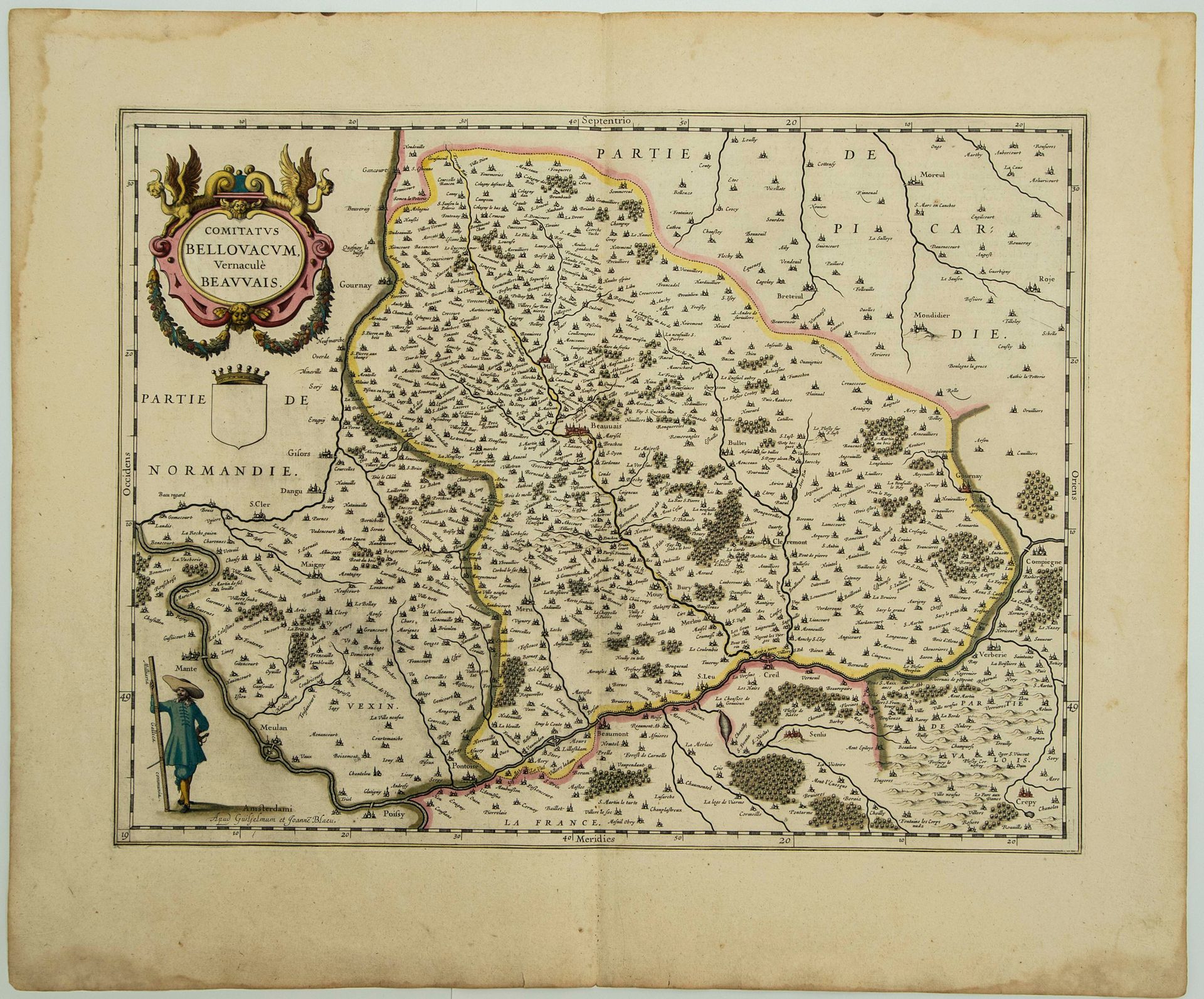 Null 第十七张OISE和VEXIN地图（78，95）："Comitatus Bellovacum, vernacular BEAUVAIS" 阿姆斯特丹 G&hellip;