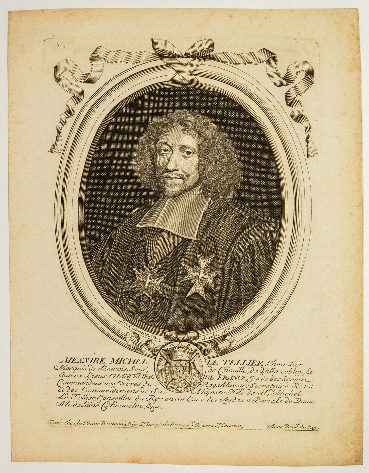 Null Michel LE TELLIER Marchese di LOUVOIS, Cancelliere di Francia (Parigi 1603 &hellip;