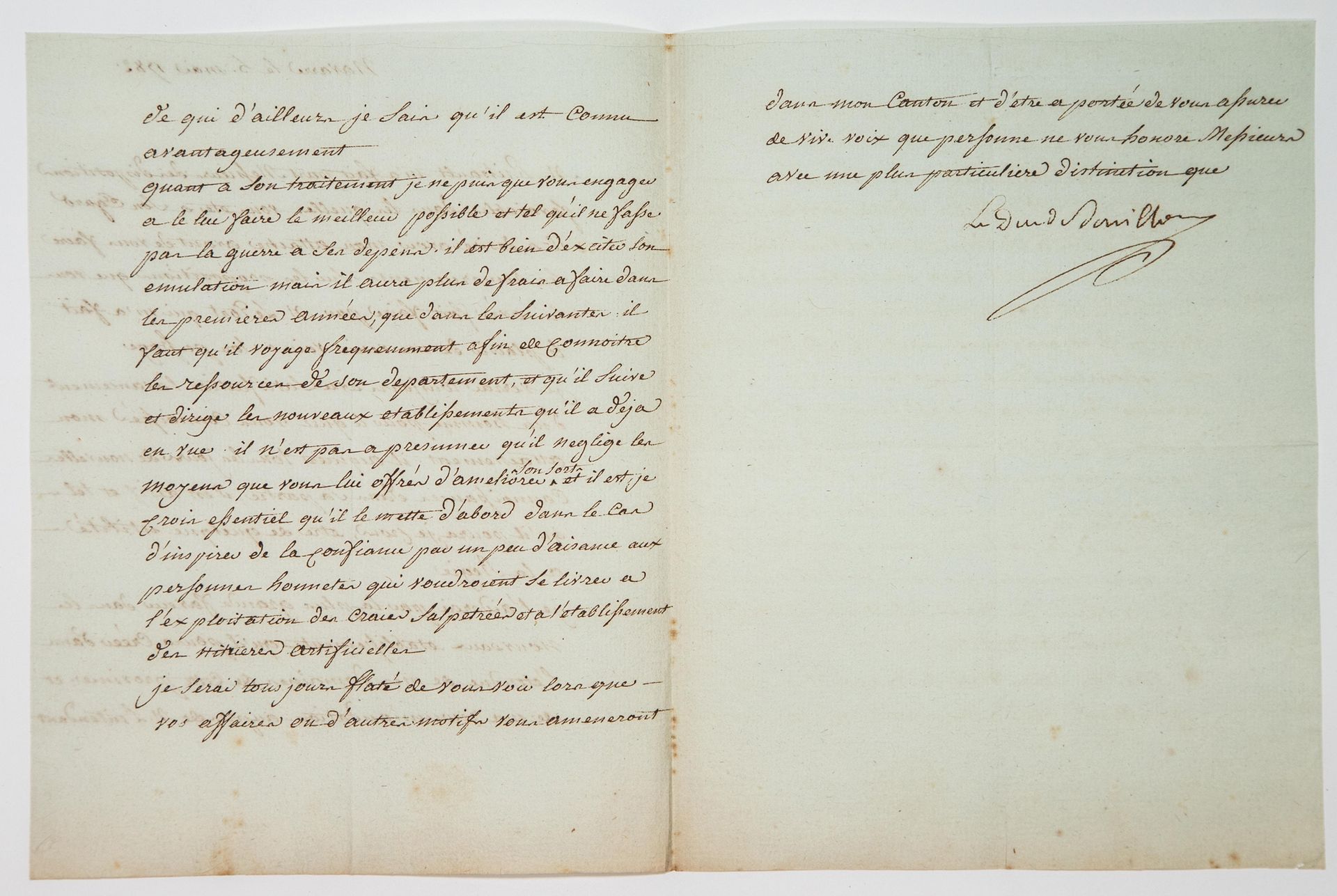 Null LA TOUR D'AUVERGNE. 1782. EURE. Lettera firmata "Le Duc de BOUILLON" scritt&hellip;