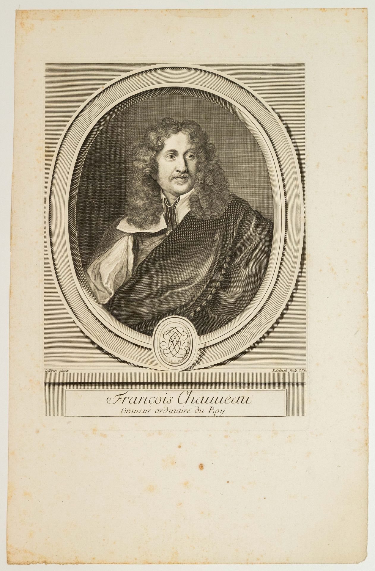 Null "François CHAUVEAU Graveur Ordinaire du Roy" und Maler (Paris 1613 - Paris &hellip;