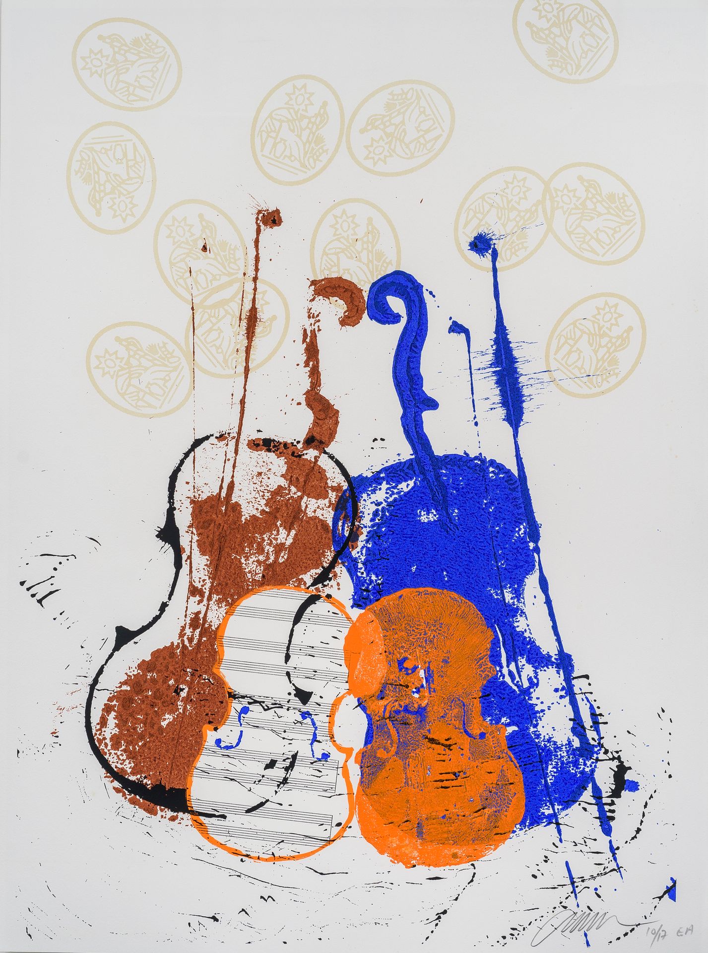 Null 阿尔曼(1928-2005)

四把小提琴

石版画

有签名和编号的EA 10/17

79 x 59 厘米

有框
