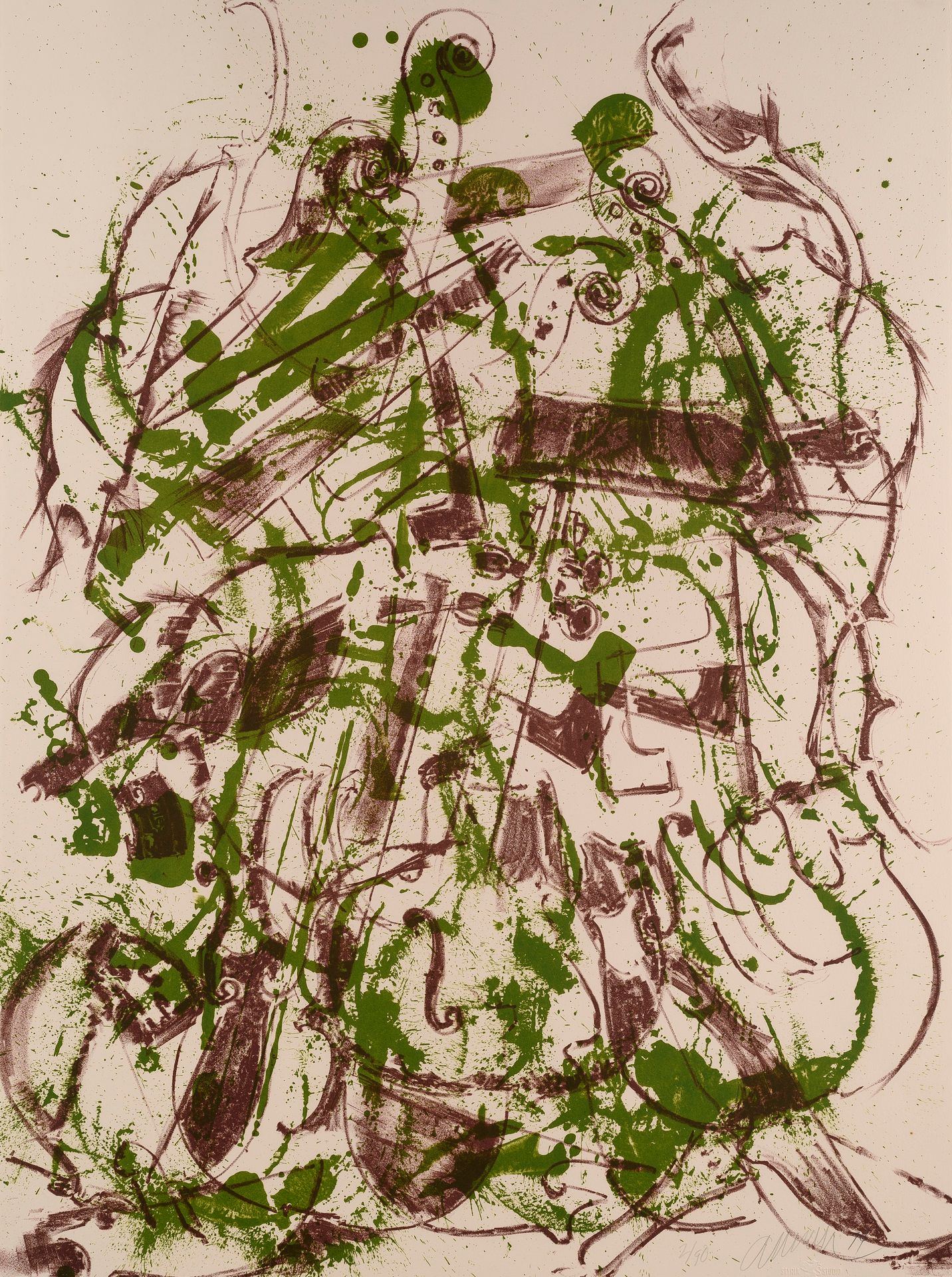 Null 阿尔曼(1928-2005)

向毕加索致敬, 1974

双色丝网版画（绿色和棕色）在

为作品集《致敬》制作的Rives牛皮纸。

毕加索

有签&hellip;