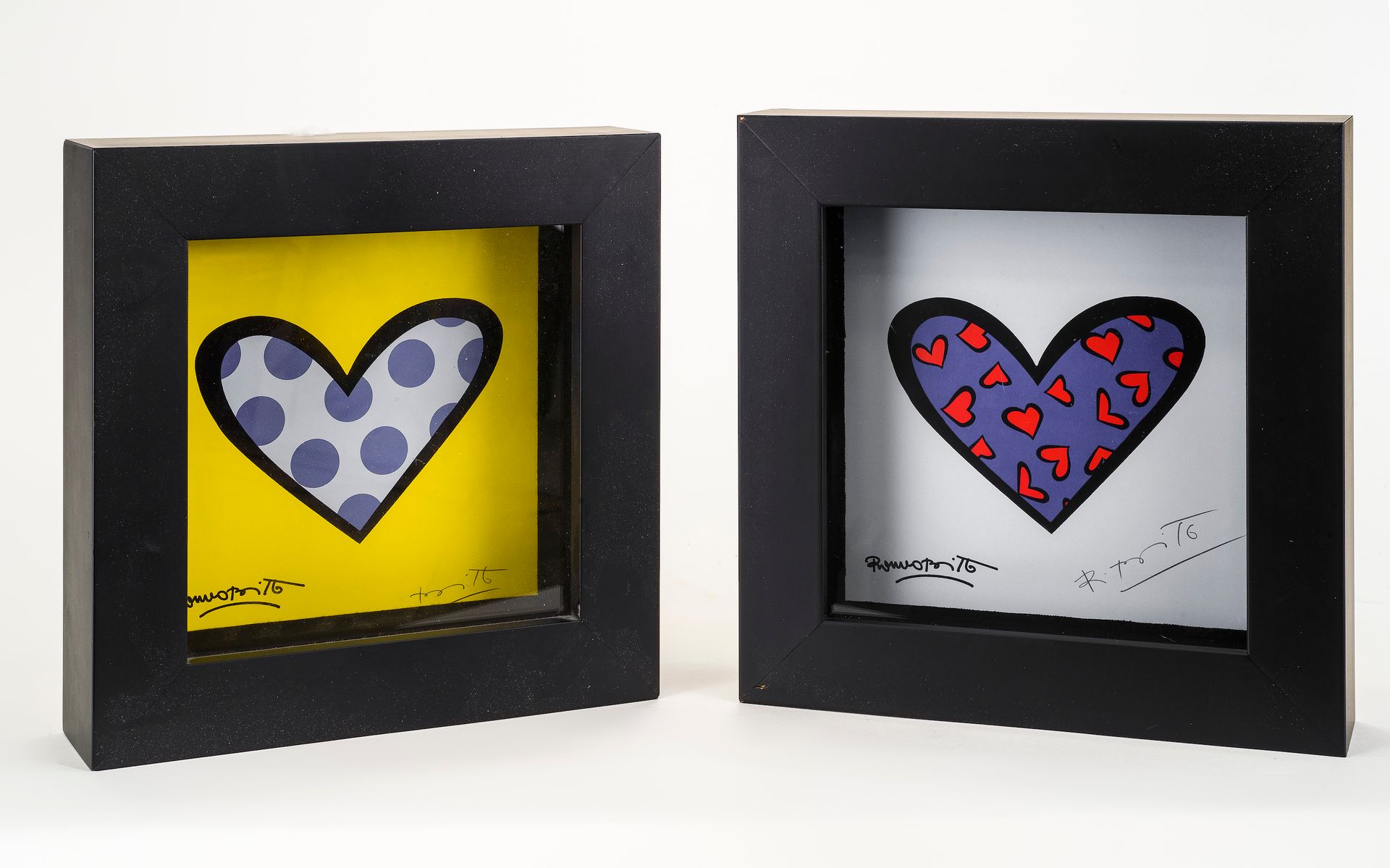 Null 罗梅罗-布里托（生于1963年）

心脏, 2003

两幅不同的印刷品装框

版面上有签名，并有手写会签

25 x 25 x 5厘米左右。