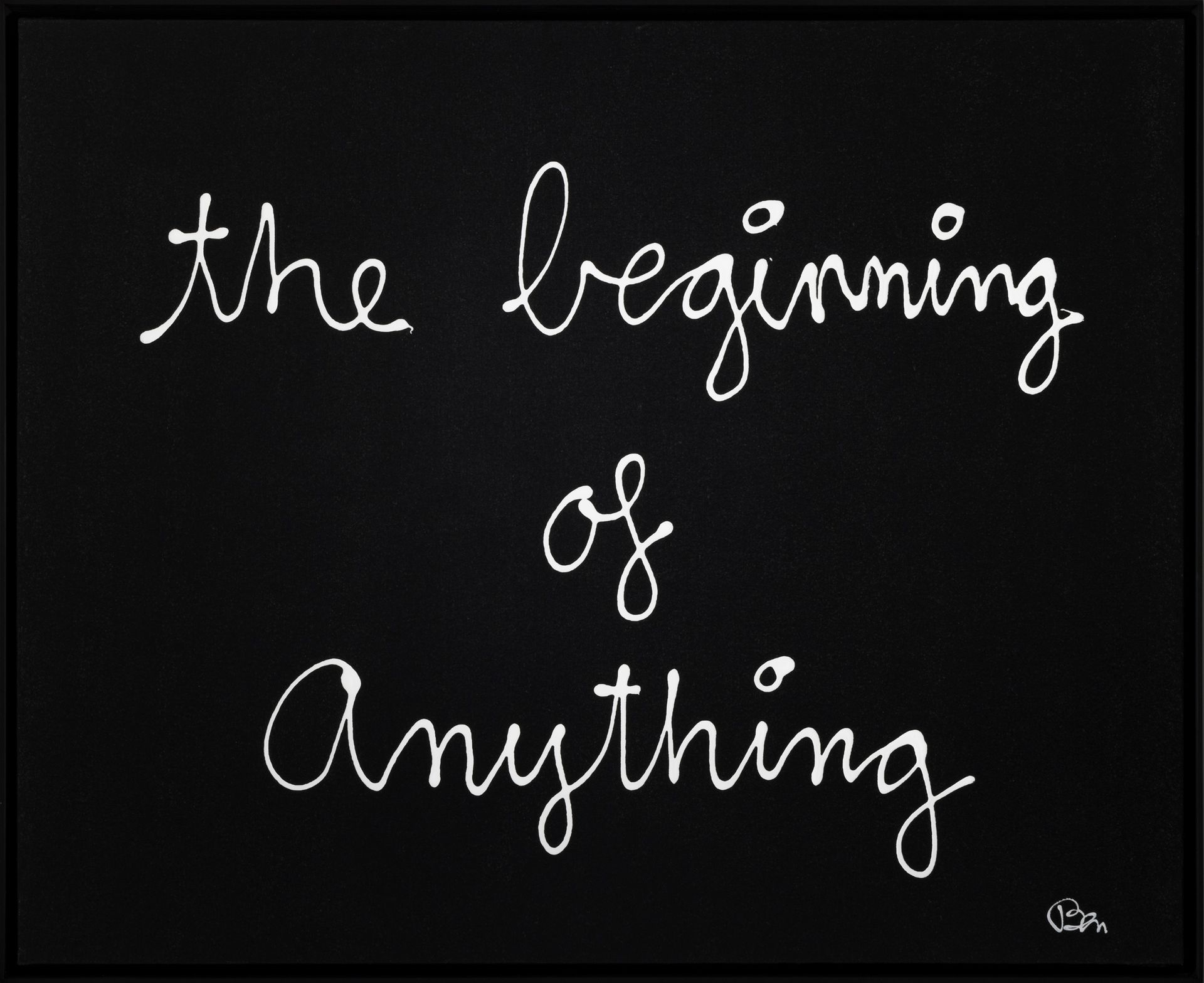 Ben VAUTIER (né en 1935) The beginning of anything, 2014
Acrylic on canvas
Signe&hellip;